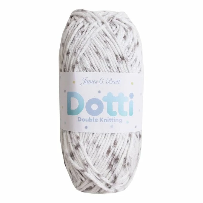 Coupon ???? James C Brett Grey Spot Dotti DK Yarn 50g ⭐