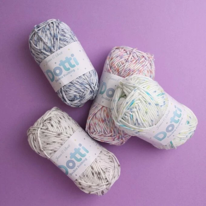 Cheapest ???? James C Brett Blue Spot Dotti DK Yarn 50g ???? - Image 3