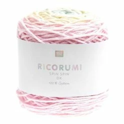 Best Pirce ???? Rico Design Rico Pastel Rainbow Ricorumi Spin Spin DK Yarn 50g ????
